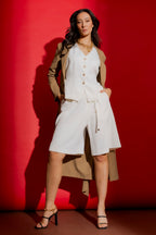 Ivory Euro Wrap Shorts