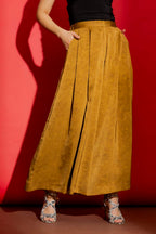 Gold Wide Leg Culotte