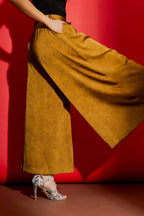 Gold Wide Leg Culotte