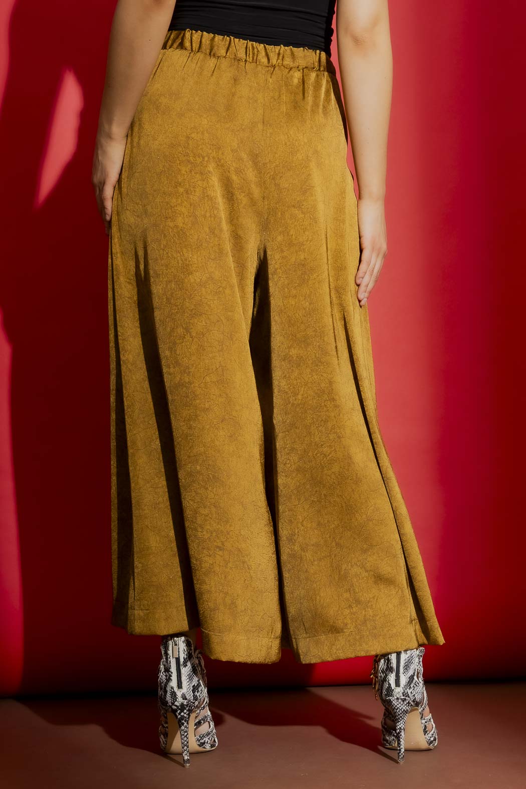 Gold Wide Leg Culotte