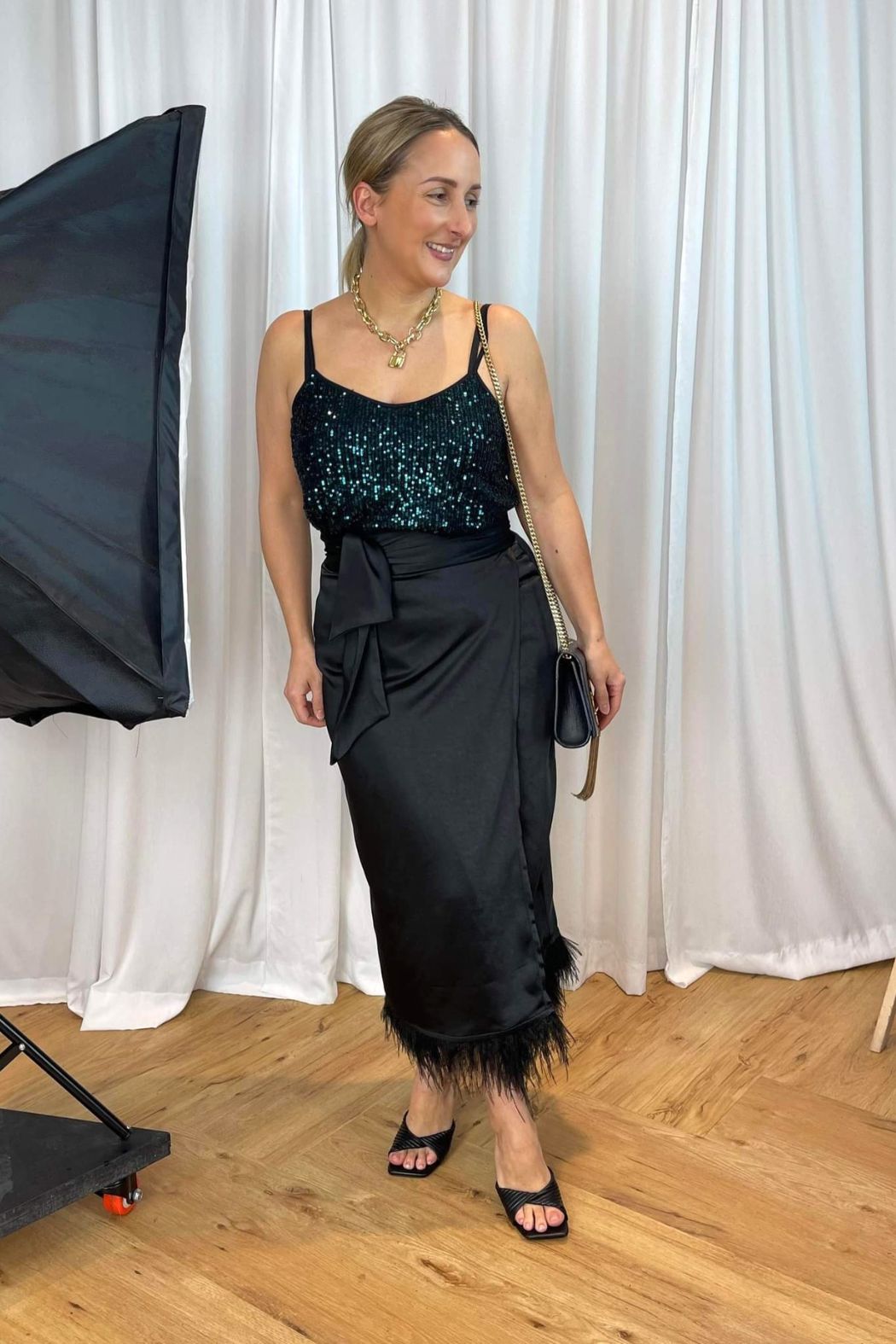 Jade Sequin Cami