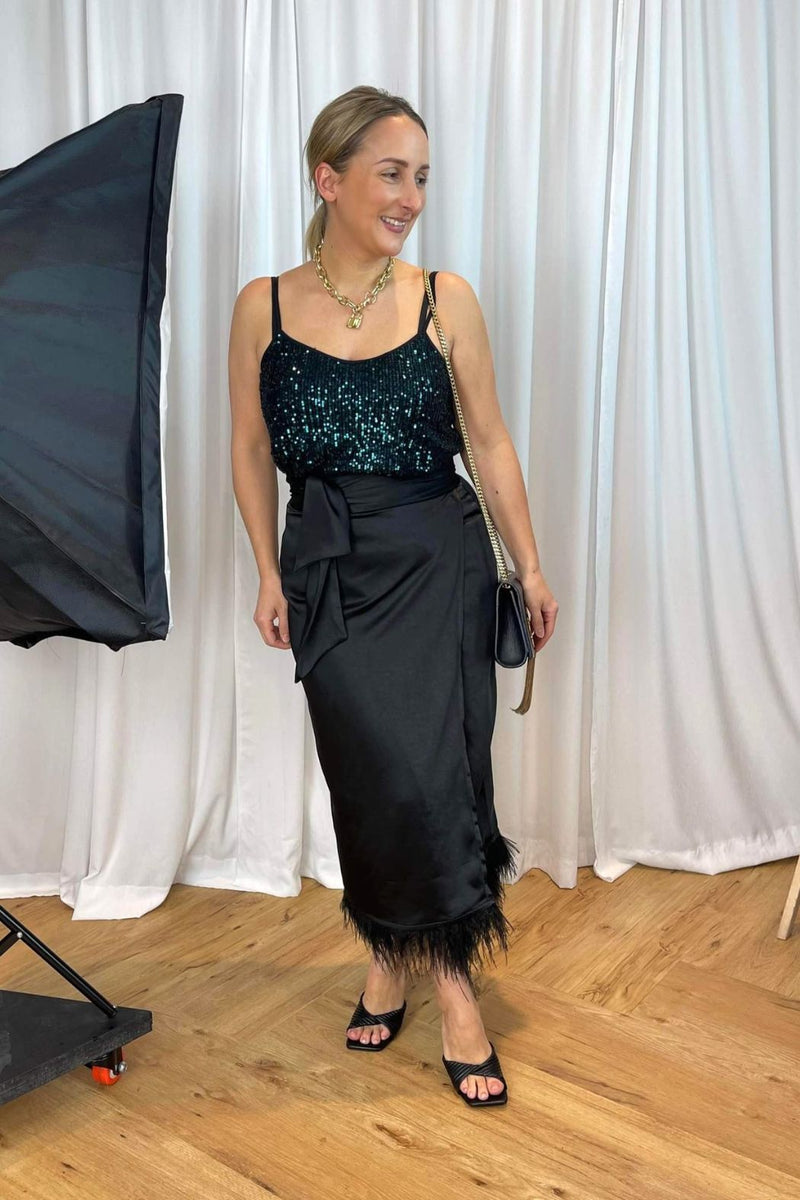Jade Sequin Cami