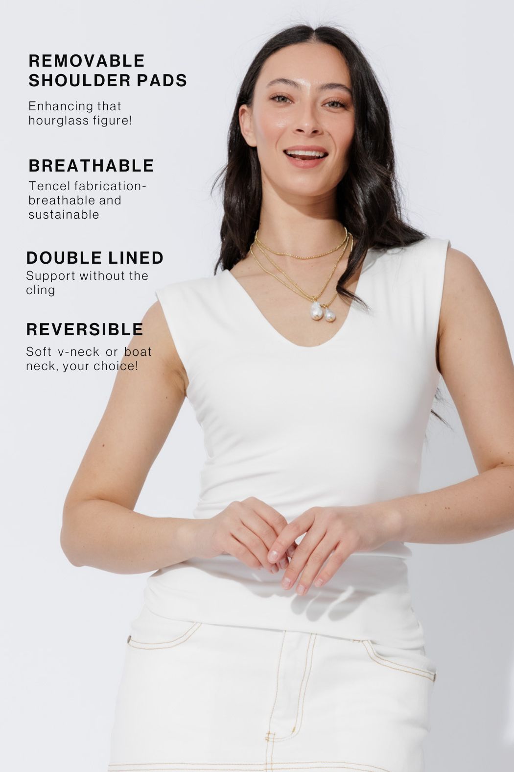 White Tencel Lust Cami