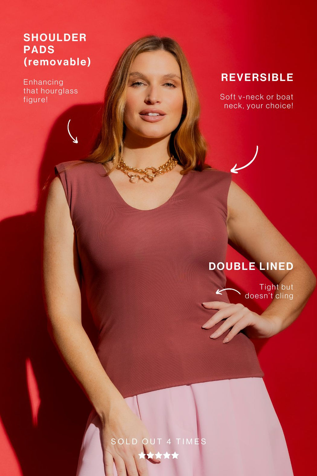 Rose Tencel Lust Cami