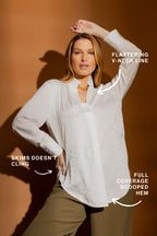 White Animal Blogger Shirt