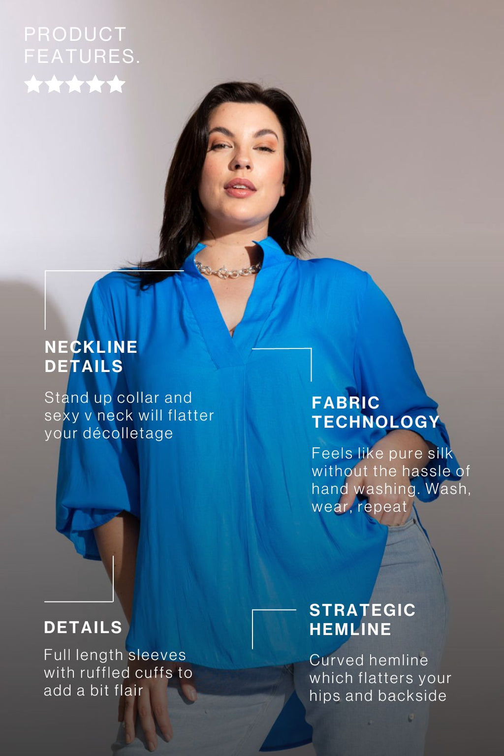 Cobalt Femme Blogger Shirt