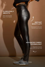 Black Croc Coated Miracle Pant