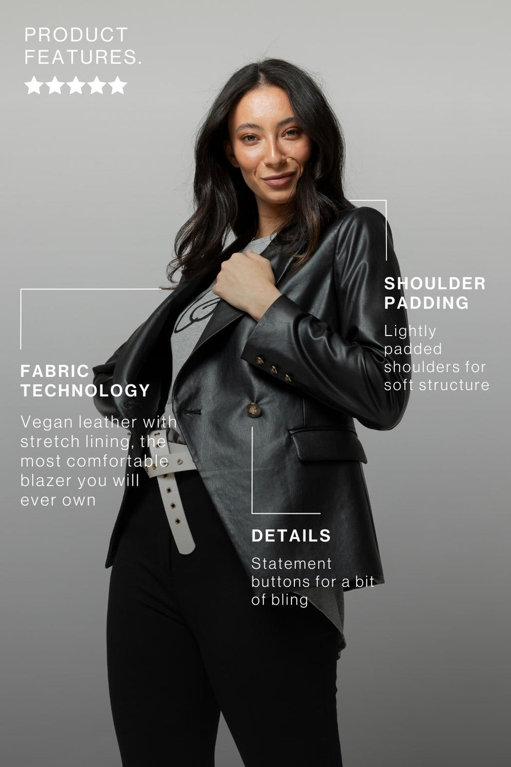 Black Ultra Sisca Blazer- Sale