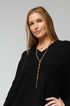 Long Gold Chain With Sphere Necklace S