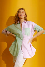 Pink/Green Two Tone Shirt