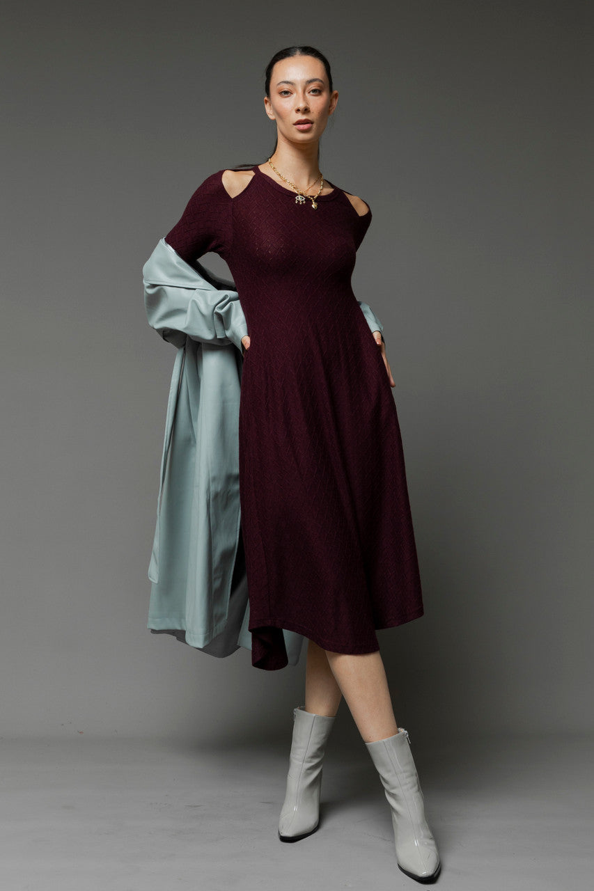 Plum Bella Keyhole Dress