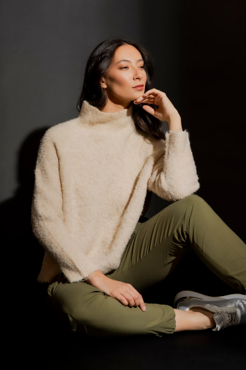 Oatmeal Knobbly Knit Jumper Oatmeal S