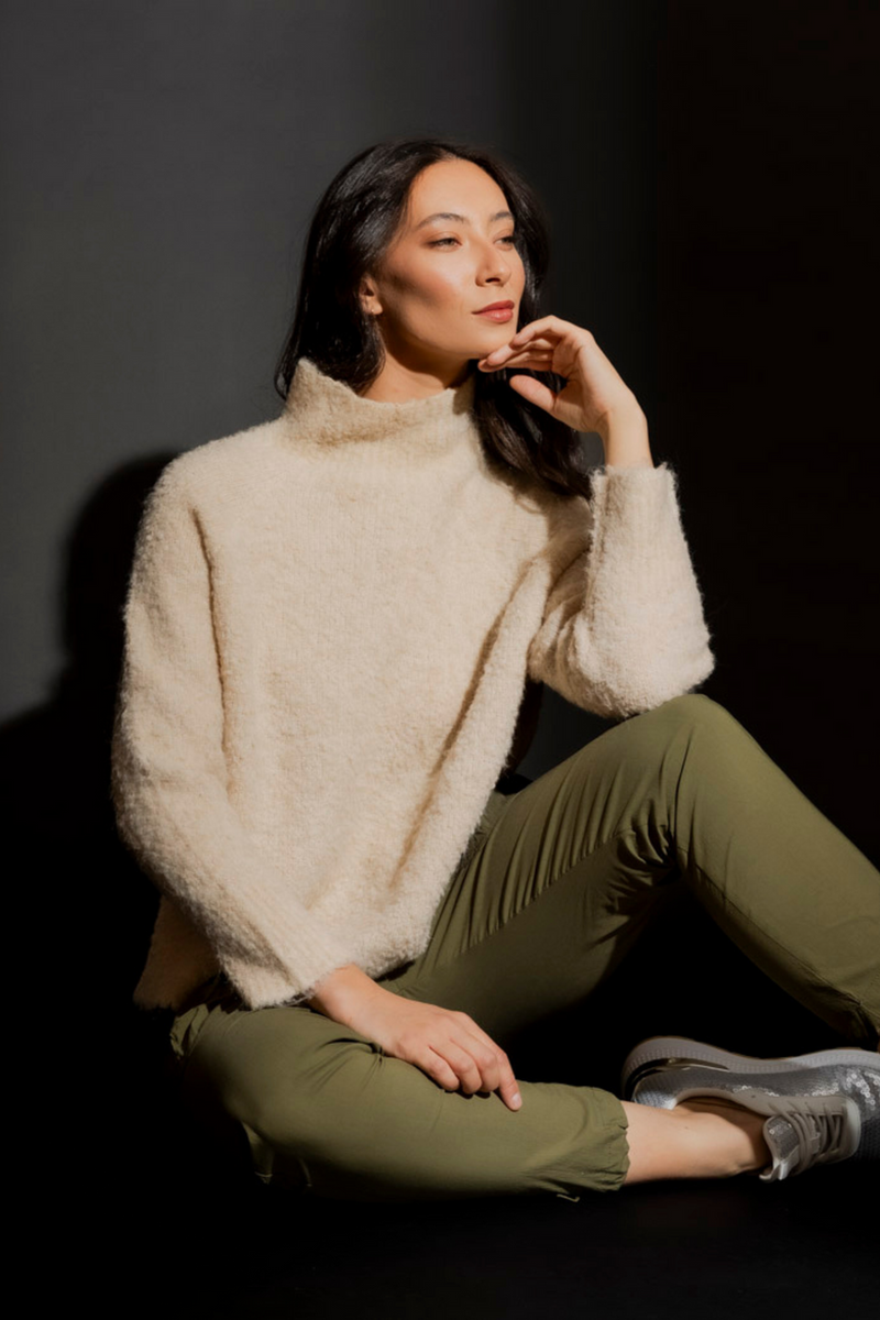Oatmeal Knobbly Knit Jumper Oatmeal S