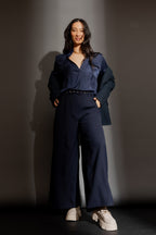 Navy Cargo Blogger Shirt