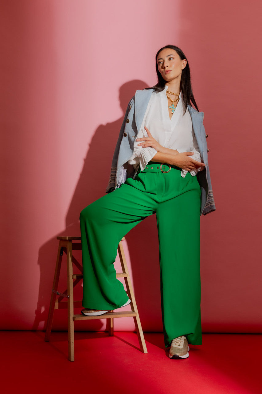 Green Euro Cleo Pant