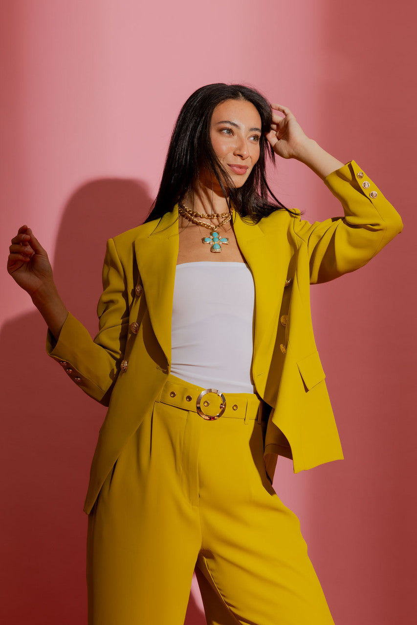 Chartreuse Euro Sisca Blazer