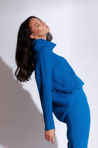 Cobalt Cowl Neck Jumper