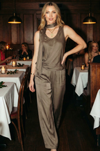 Taupe Wide Leg Pant