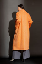 Orange Cocoon Coat
