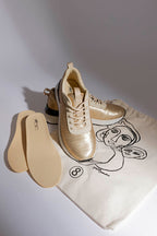 Gold/Black Sequin Sneaker