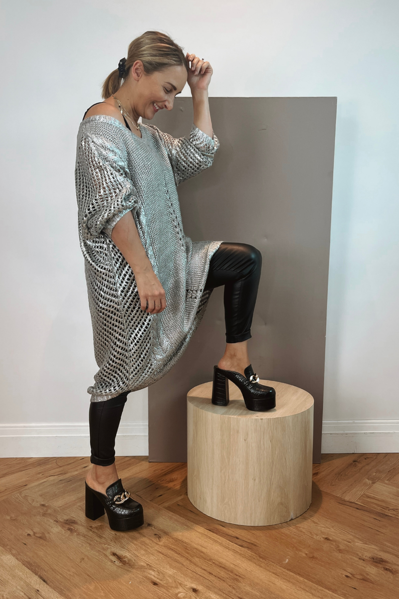 Silver Foil Tunic - SALE