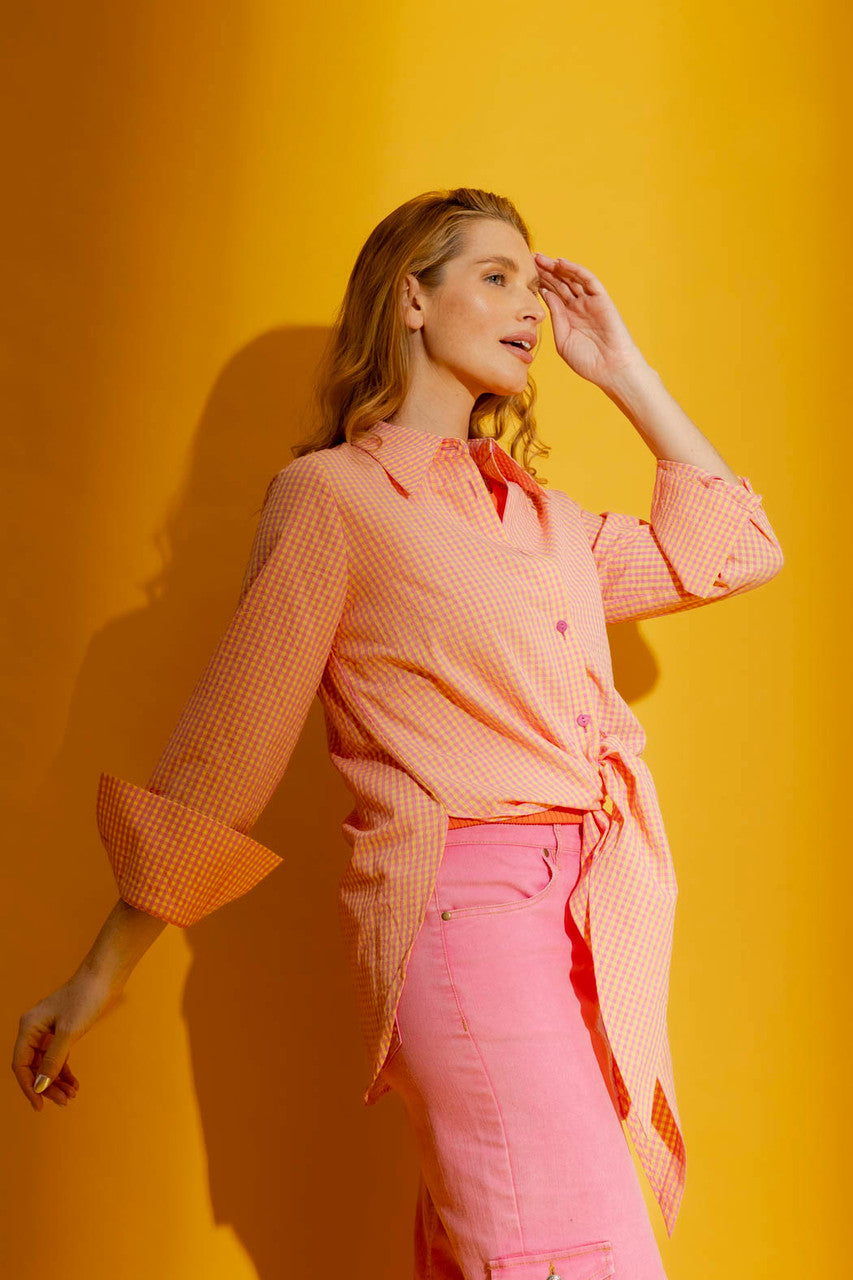 Pink Gingham Zhoush Shirt