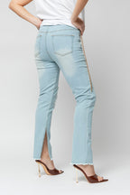 Light Denim Split Jeans