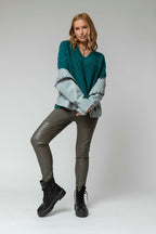 Jade Diamond V Neck Jumper