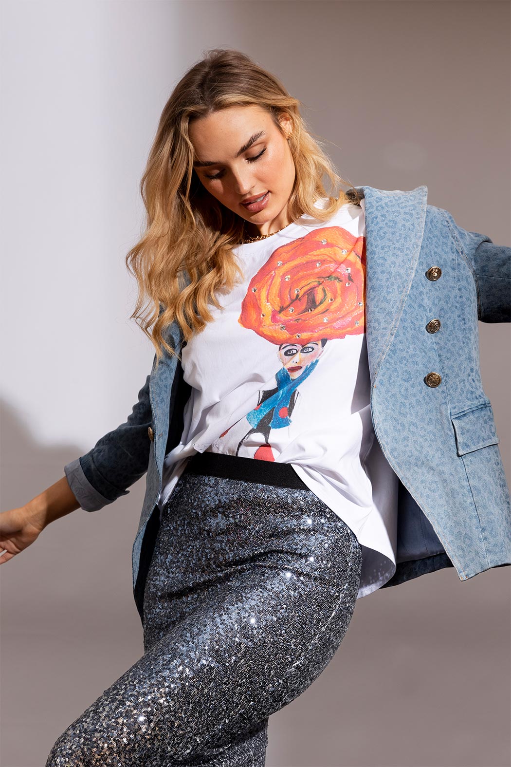 Wild Rose T-shirt White