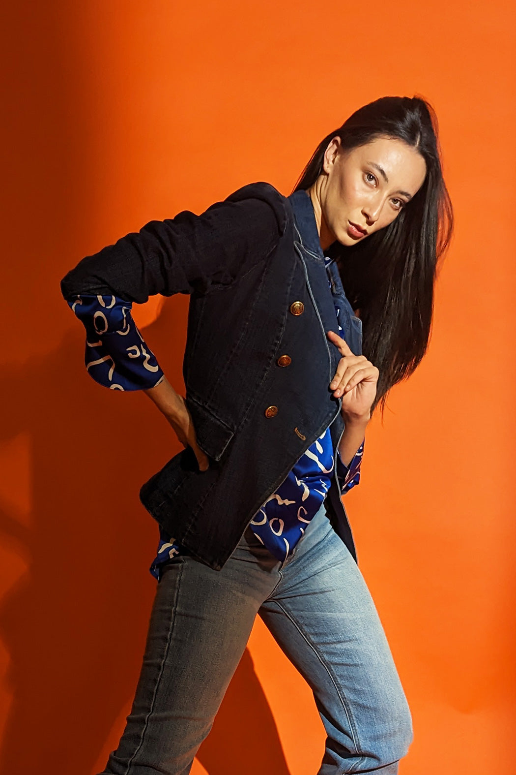 Dark Denim Sisca Blazer