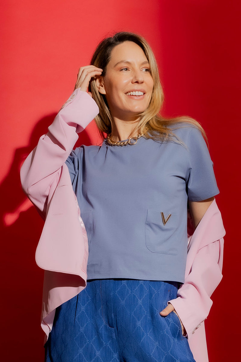 Denim Pocket T-Shirt