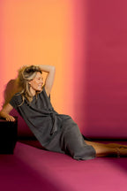 Washed Black Tencel Denim Harlow Dress Washed Black