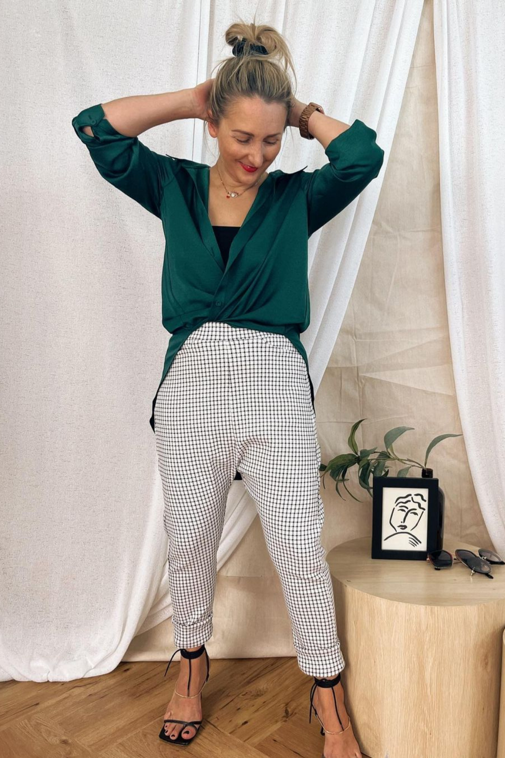 Check Bennie Droppie Pants - SALE