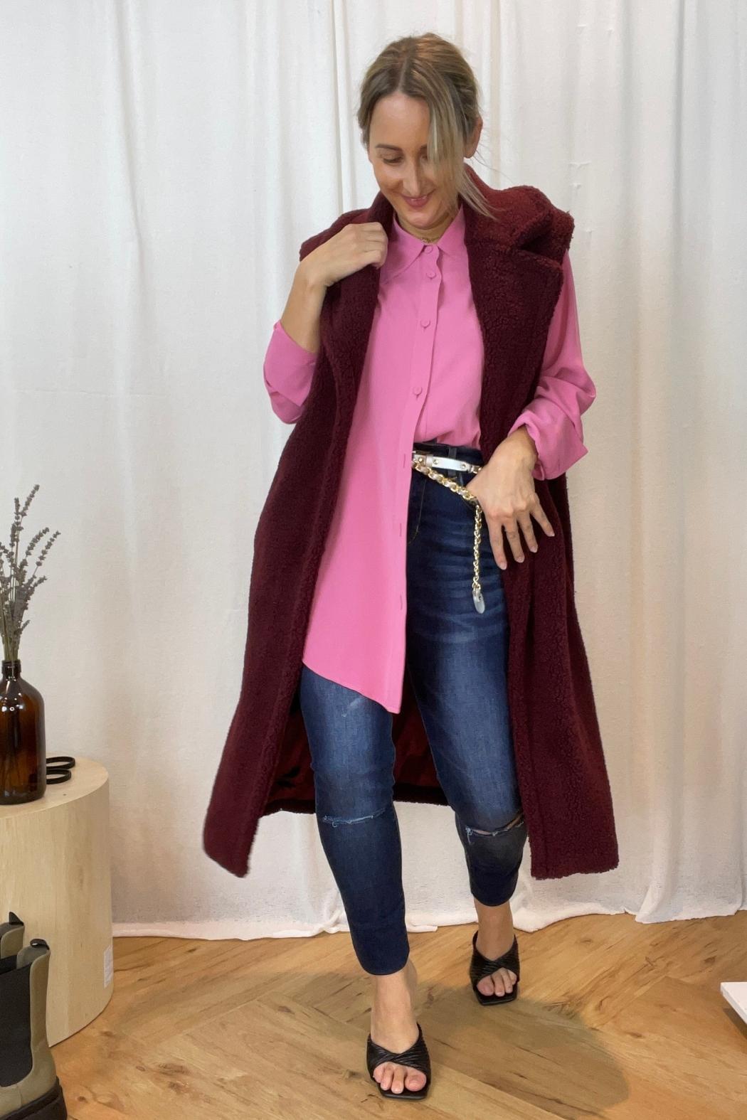 Wine Teddy Vest - SALE