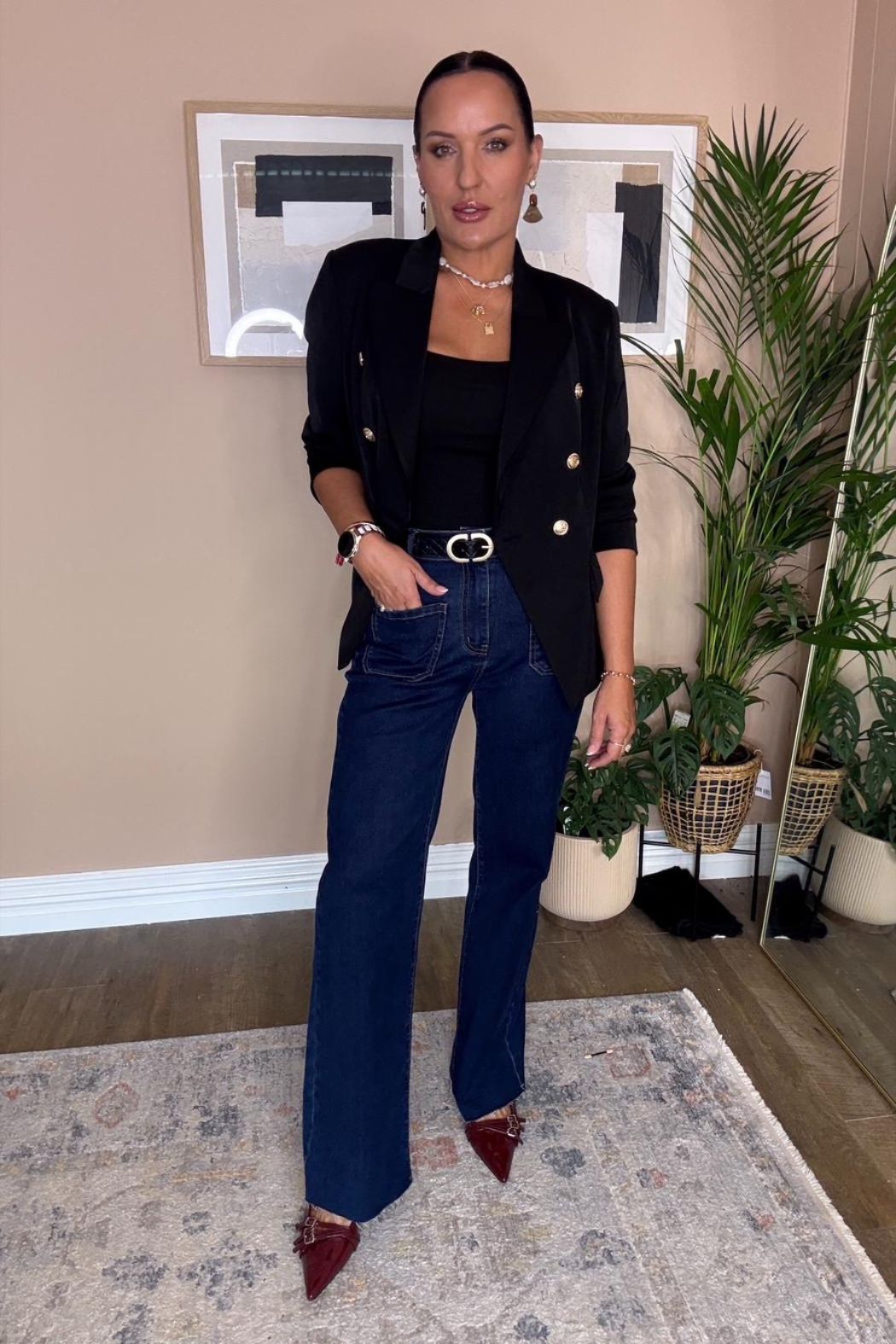 Dark Denim Stretch Pocket Jean Dark Denim