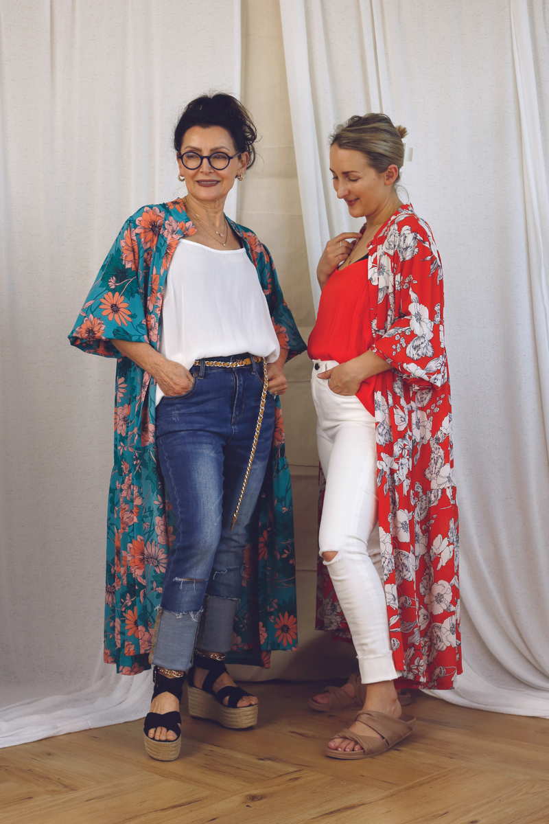 Orange Floral Nano Shirt Dress - SALE