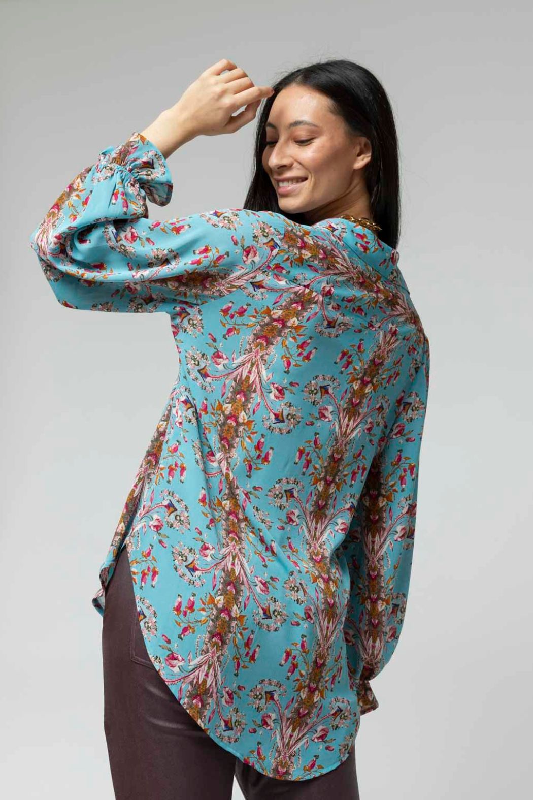Blue Milano Print Shirt