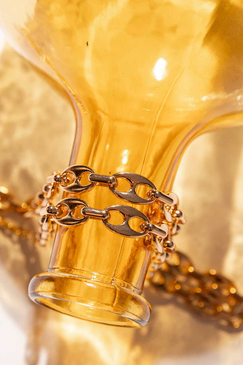 Gold G Style Chain Necklace S