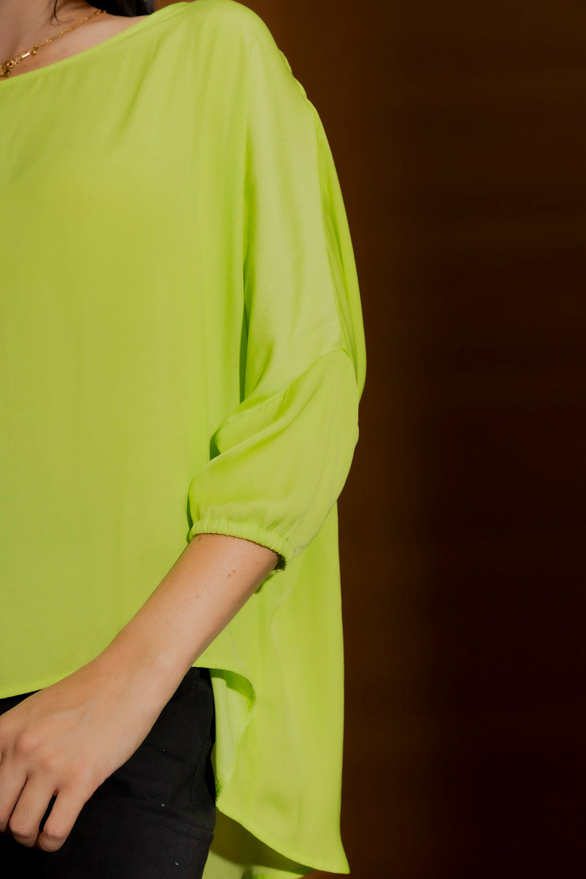 Neon Silky Hi-Lo Top