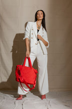 White Euro Sisca Blazer