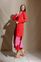 Red / Pink Knit Cardi