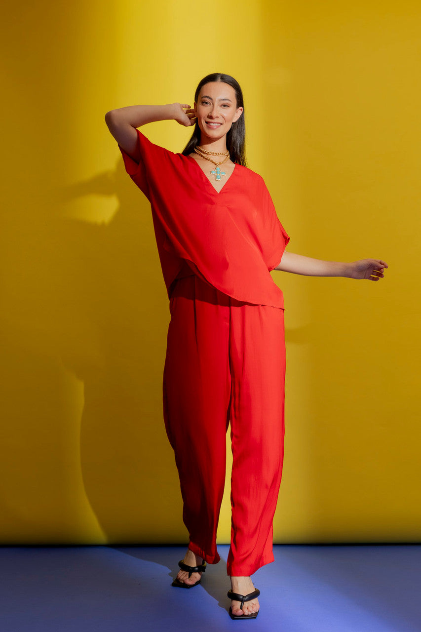 Red Bondi Top