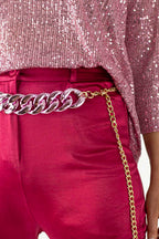 Pink And Purple Resin Belt