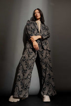 Black Paisley Jet Culotte