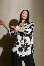 Black/white Cascade Shirt