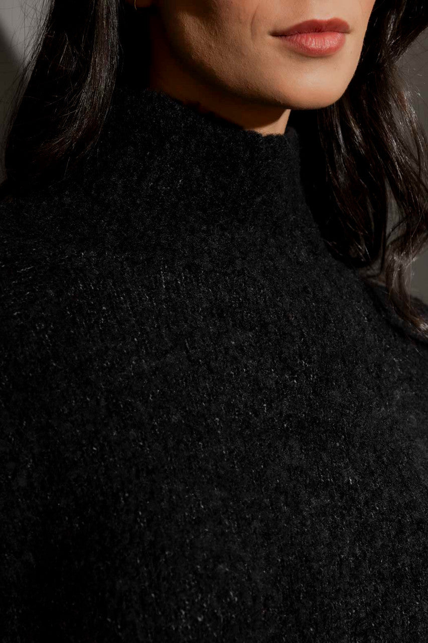 Black Knobbly Knit Jumper Black S