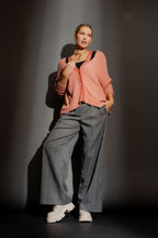 Coral Luxe Rib Cut Out Cardigan