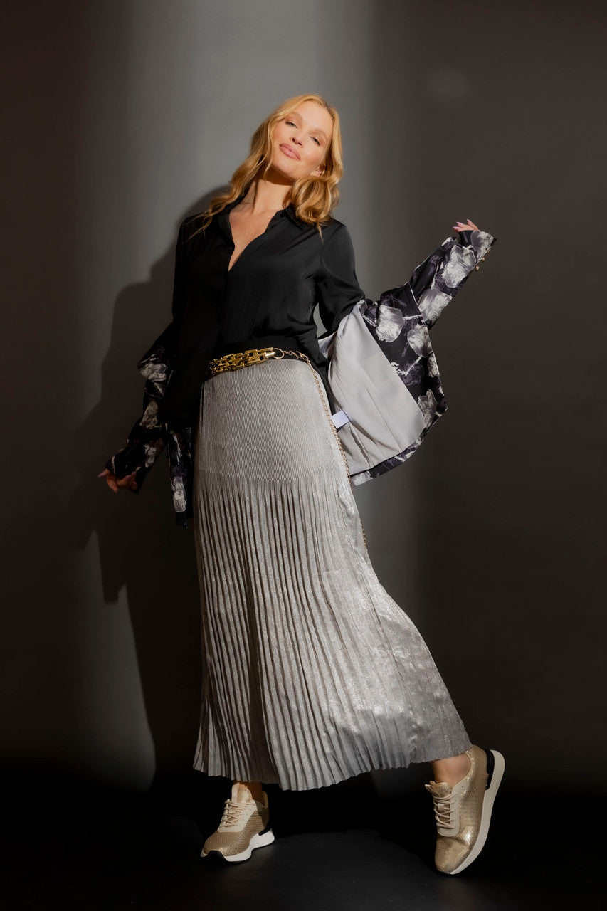 Black Midi Asana Shirt