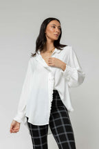 White Roma Dobby Blouse