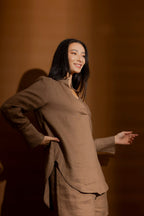 Coffee Luxury Linen Blogger